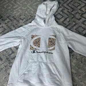 White champion hoodie